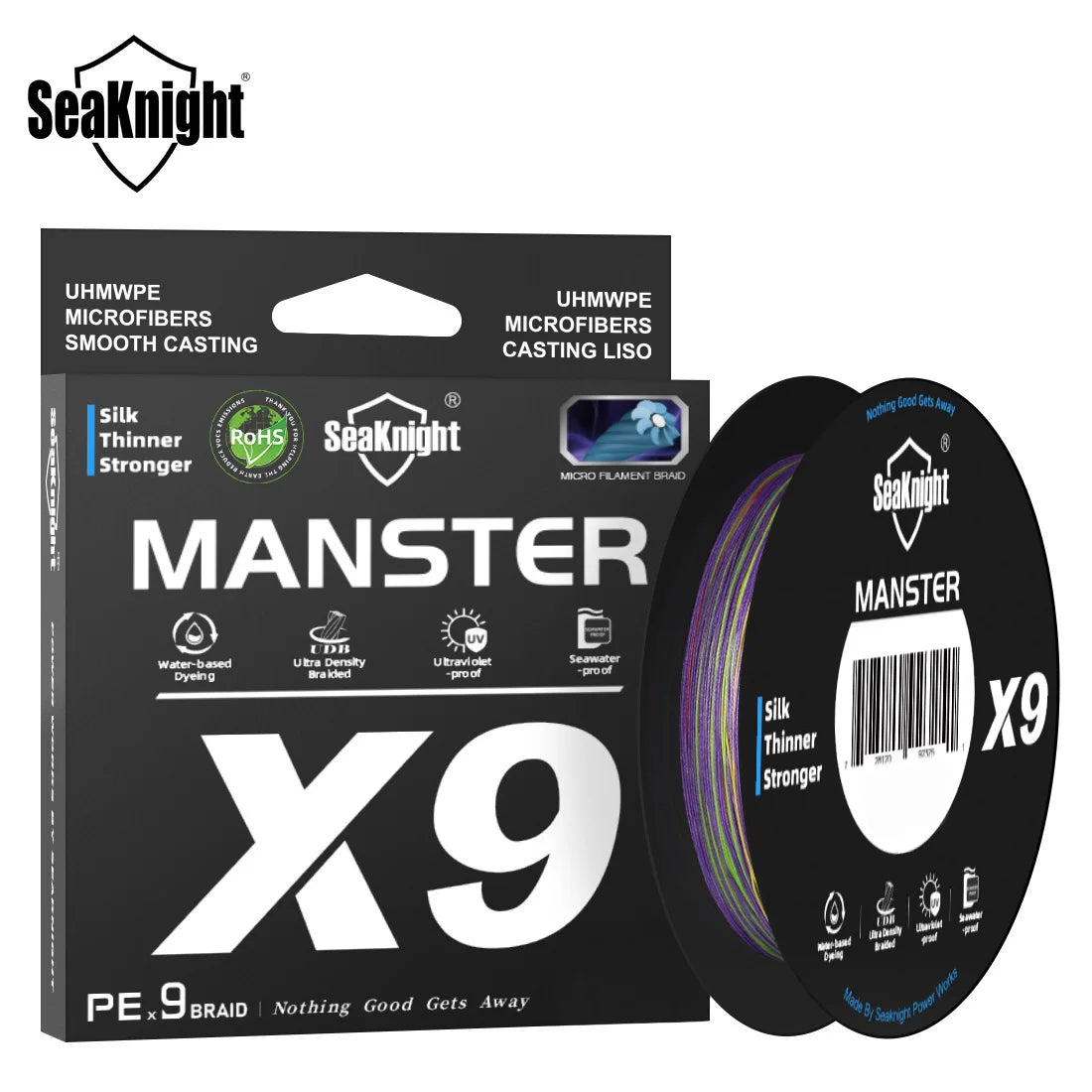 Fil de Pêche SeaKnight X9 300m/500m - Revêtement Si Anti-UV et Eau de Mer