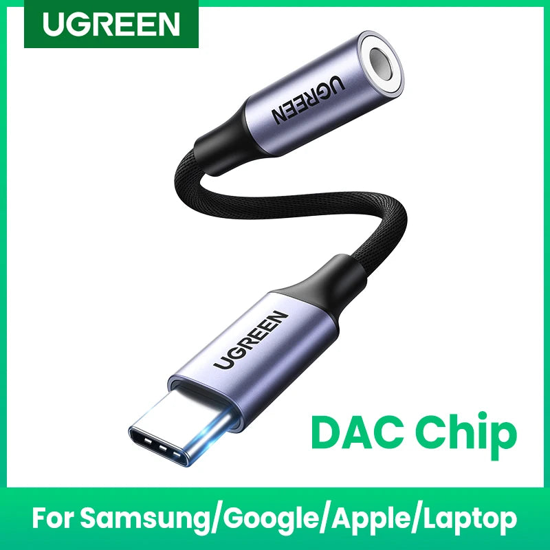 Adaptateur USB-C vers Jack 3.5 mm UGREEN avec DAC - Pour Casque Filaire
