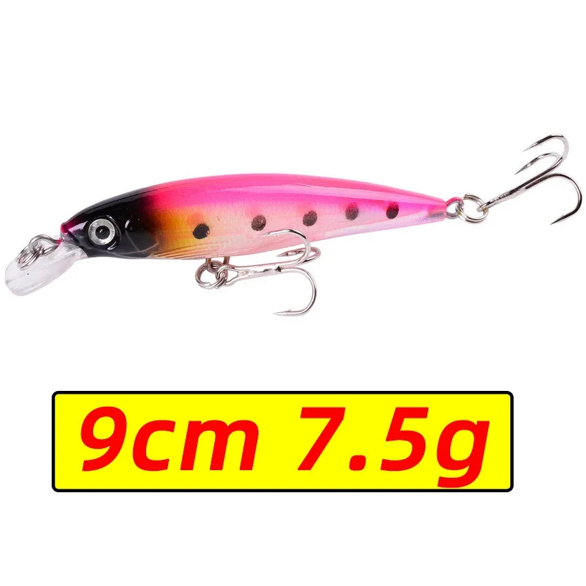 Leurre de Pêche Minnow Laser 11 cm 13 g - Crankbait avec Hameçons