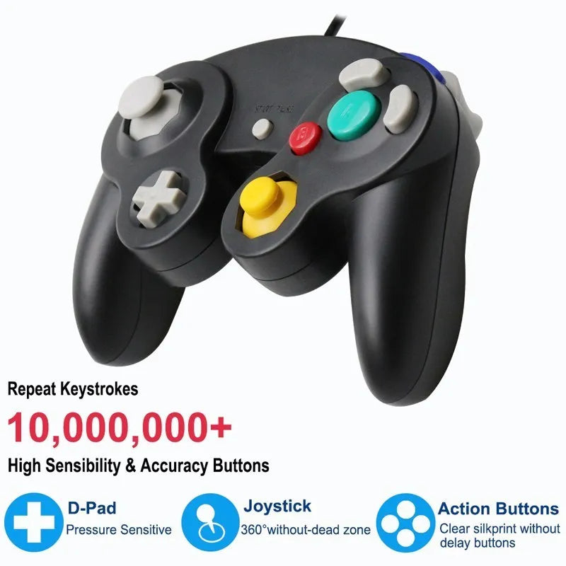 Manette Filaire GameCube Compatible Nintendo Switch - Contrôleur Classique