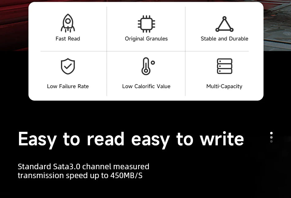 SSD M.2 SATA 2280 KingSpec 128 Go à 2 To - 550 Mo/s