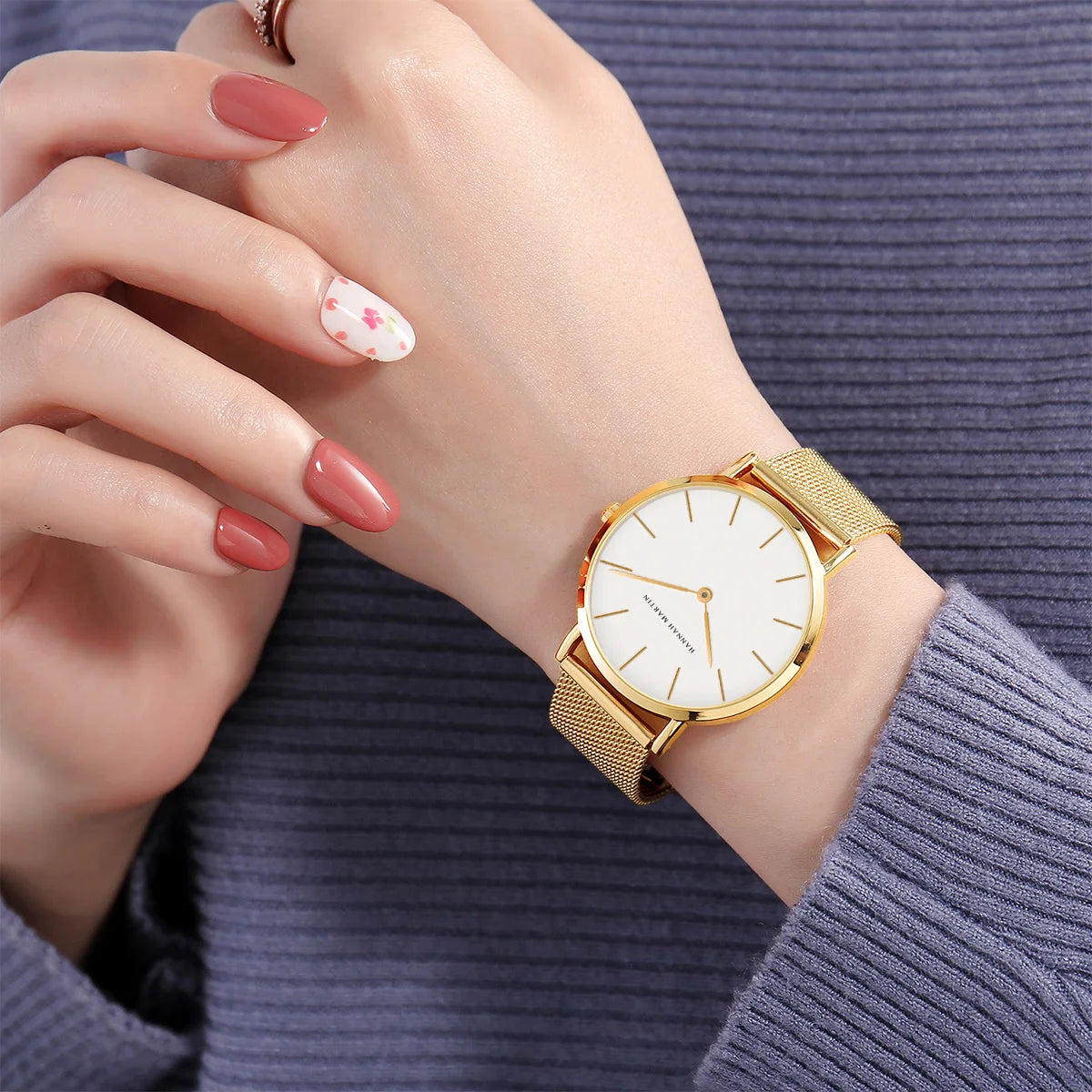 Montre Femme Hannah Martin Acier Inoxydable - Quartz Japonais Étanche