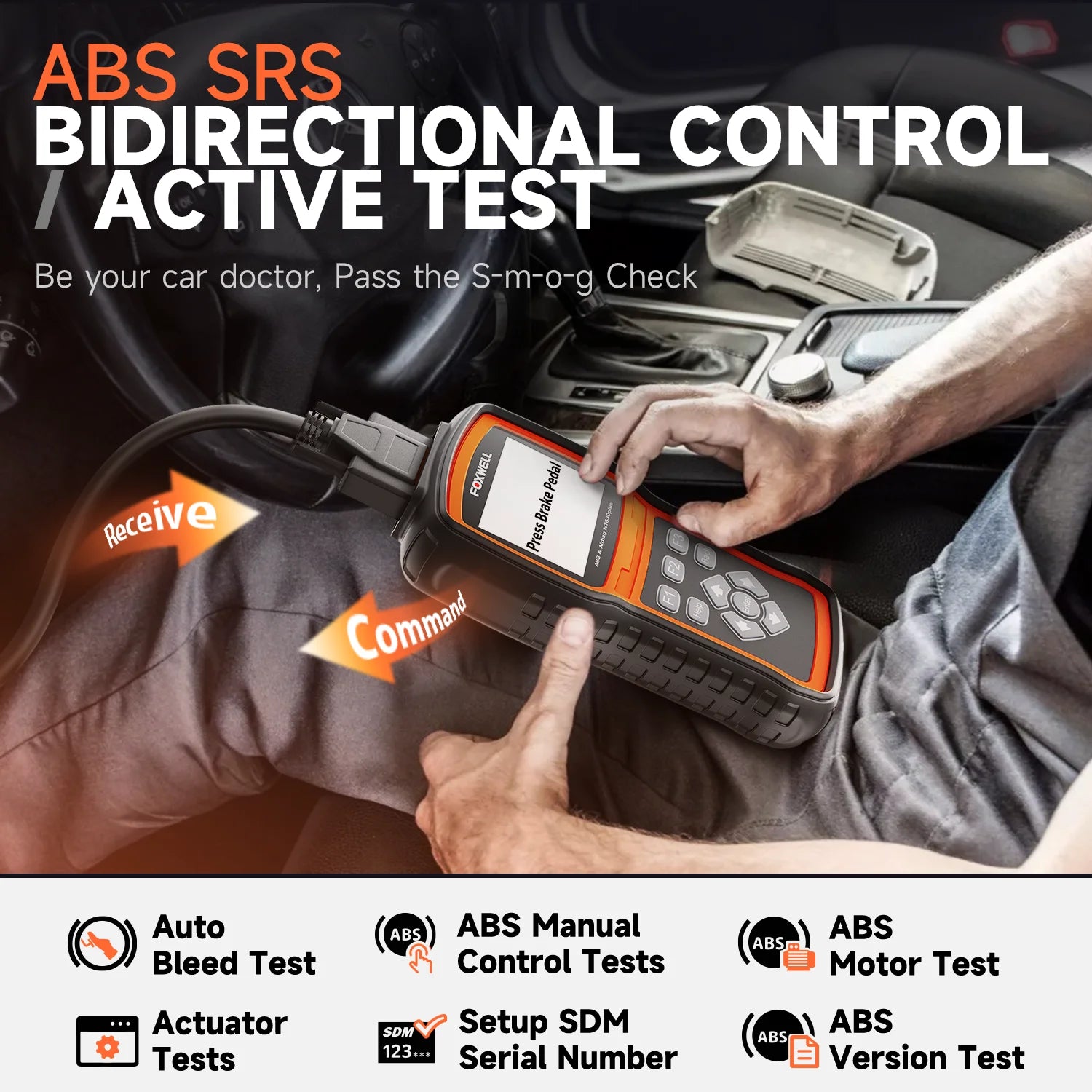 Valise Diagnostic Auto Foxwell NT630 Plus - ABS, SRS, EPB, Oil, SAS