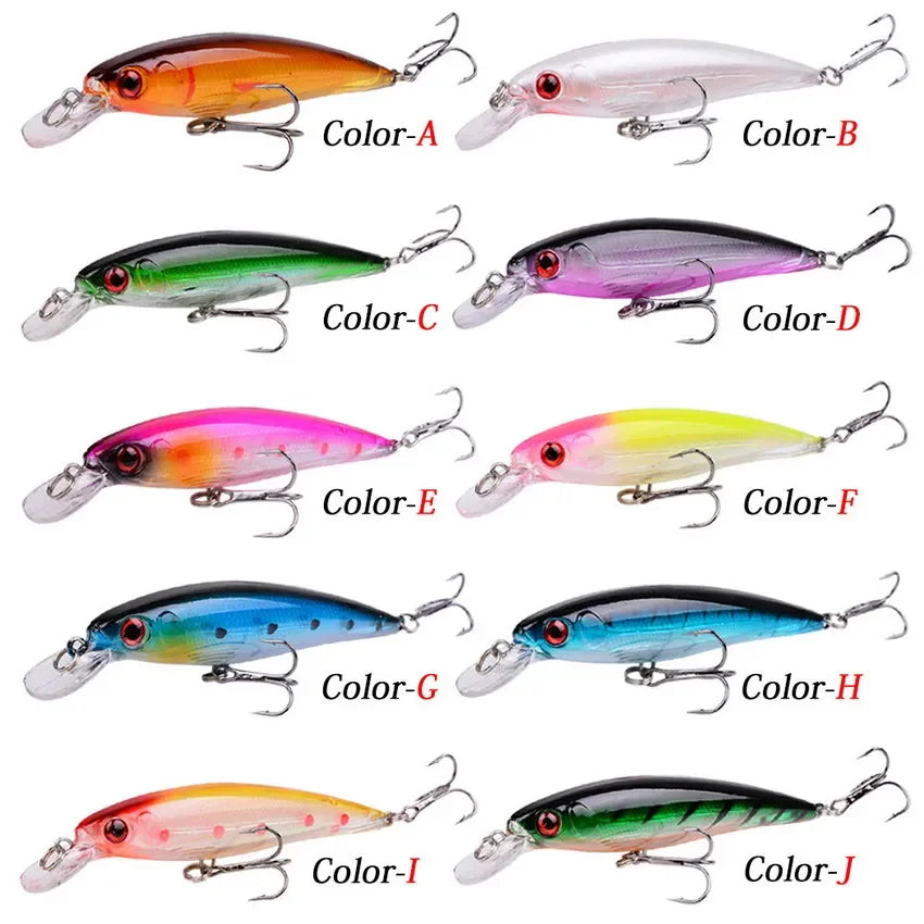 Leurre de Pêche Minnow Laser 11 cm 13 g - Crankbait avec Hameçons