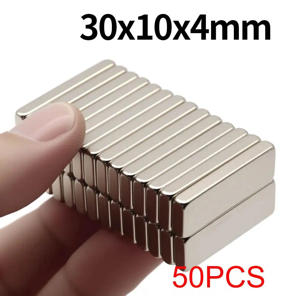 Aimant Néodyme Super Puissant N35 30x10x4 mm - Bloc Magnétique Fort