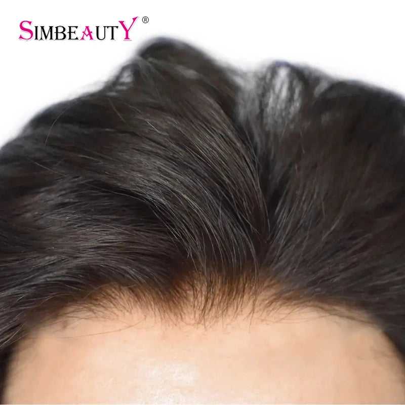 Prothèse Capillaire Homme Toupet Cheveux Humains - Base PU Peau 0.1mm