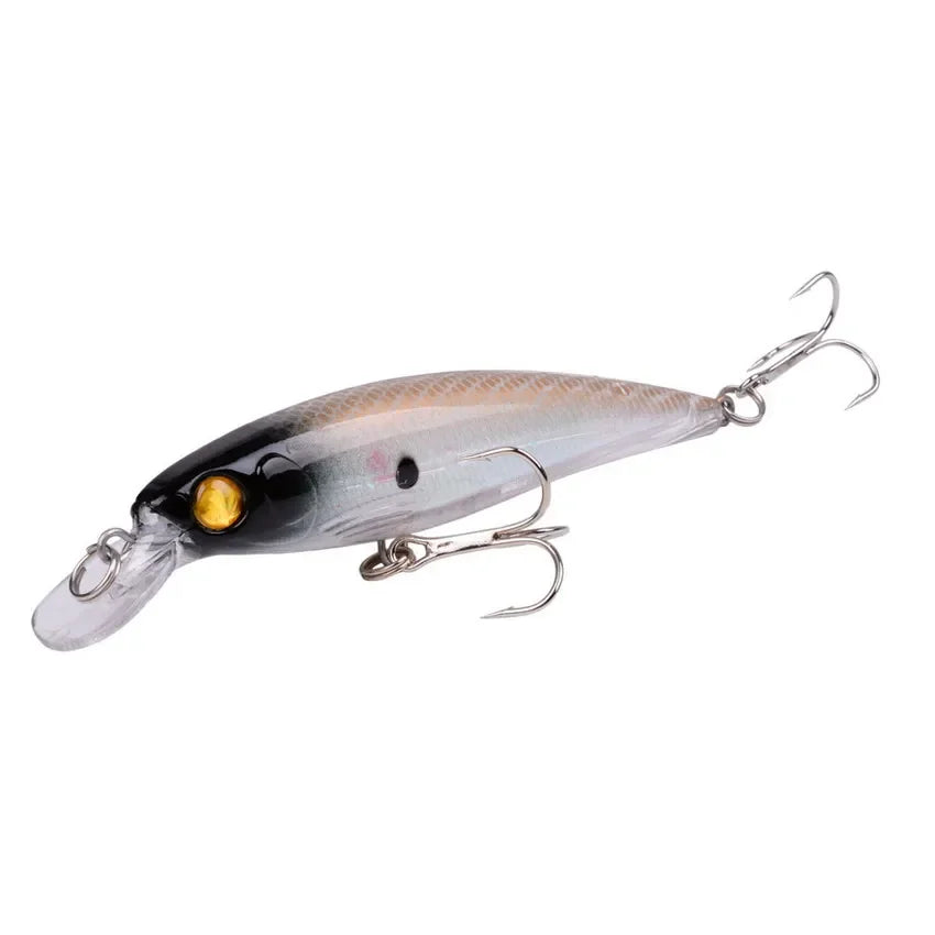 Leurre de Pêche Minnow Laser 11 cm 13 g - Crankbait avec Hameçons