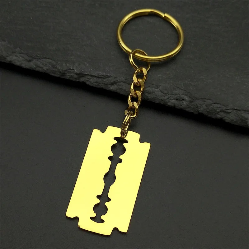 Collier Pendentif Lame Gothique Acier Inoxydable Noir
