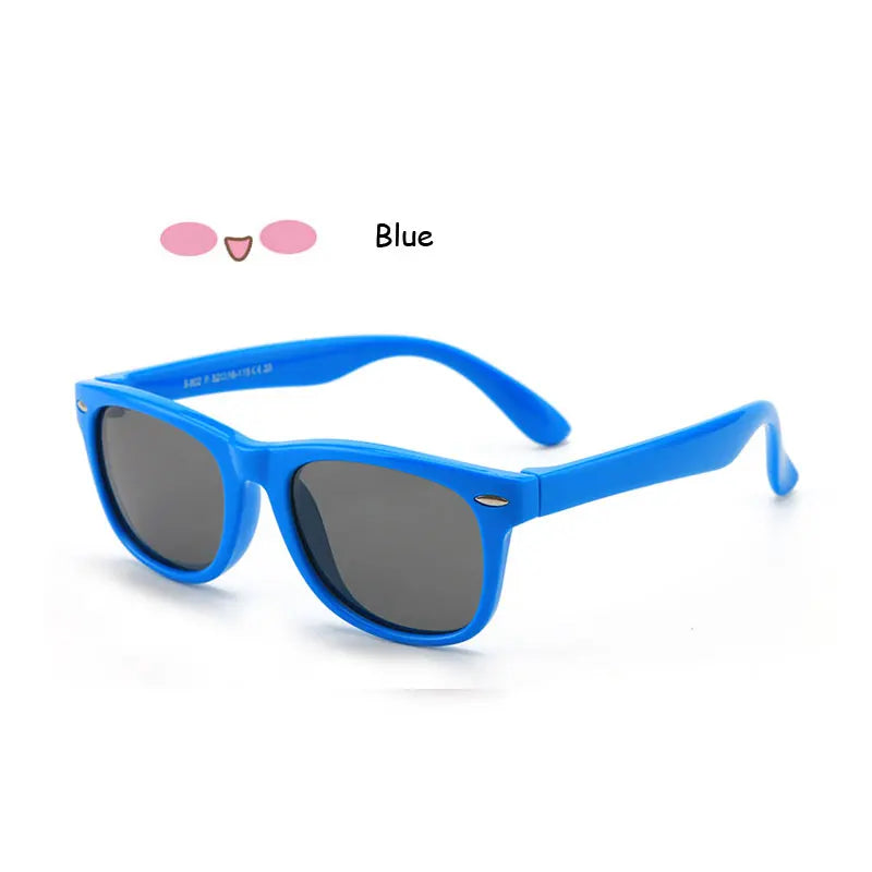 Lunettes de Soleil Enfant Polarisées - Classique avec Rivets Style Marque