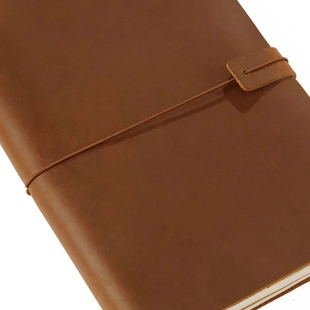 Carnet en Cuir Véritable Fait Main Vintage - Journal Intime ou Agenda