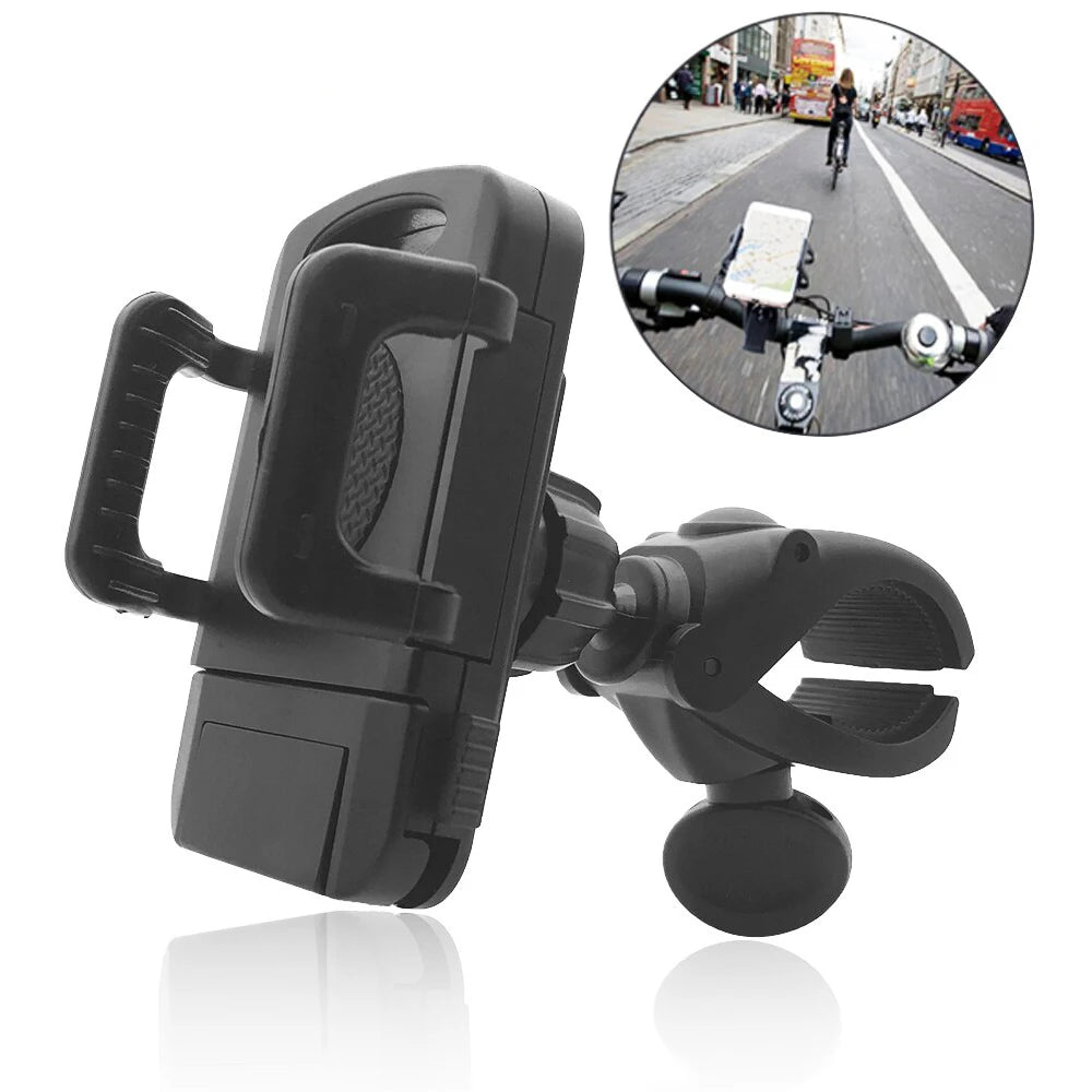 Support Téléphone Vélo/Moto Universel - Rotation 360° et Crochet