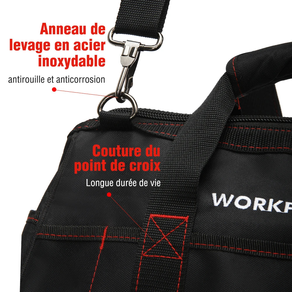 Sac à Outils Étanche Workpro - Multifonction pour Électricien et Bricolage