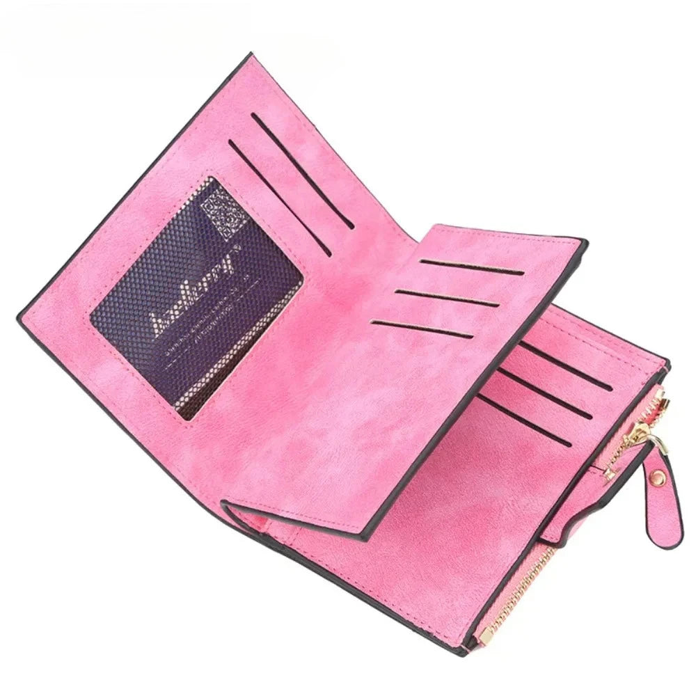 Portefeuille Femme Cuir Grande Capacité - Multi-Cartes et Poche Monnaie