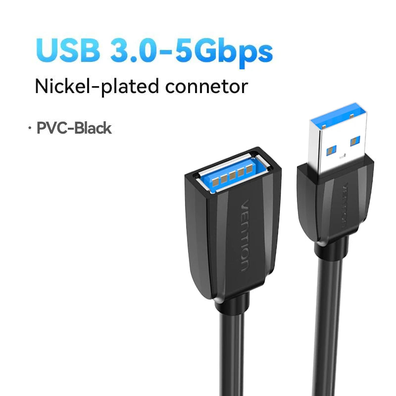 Câble Extension USB 3.0 Vention Mâle/Femelle - Haute Vitesse