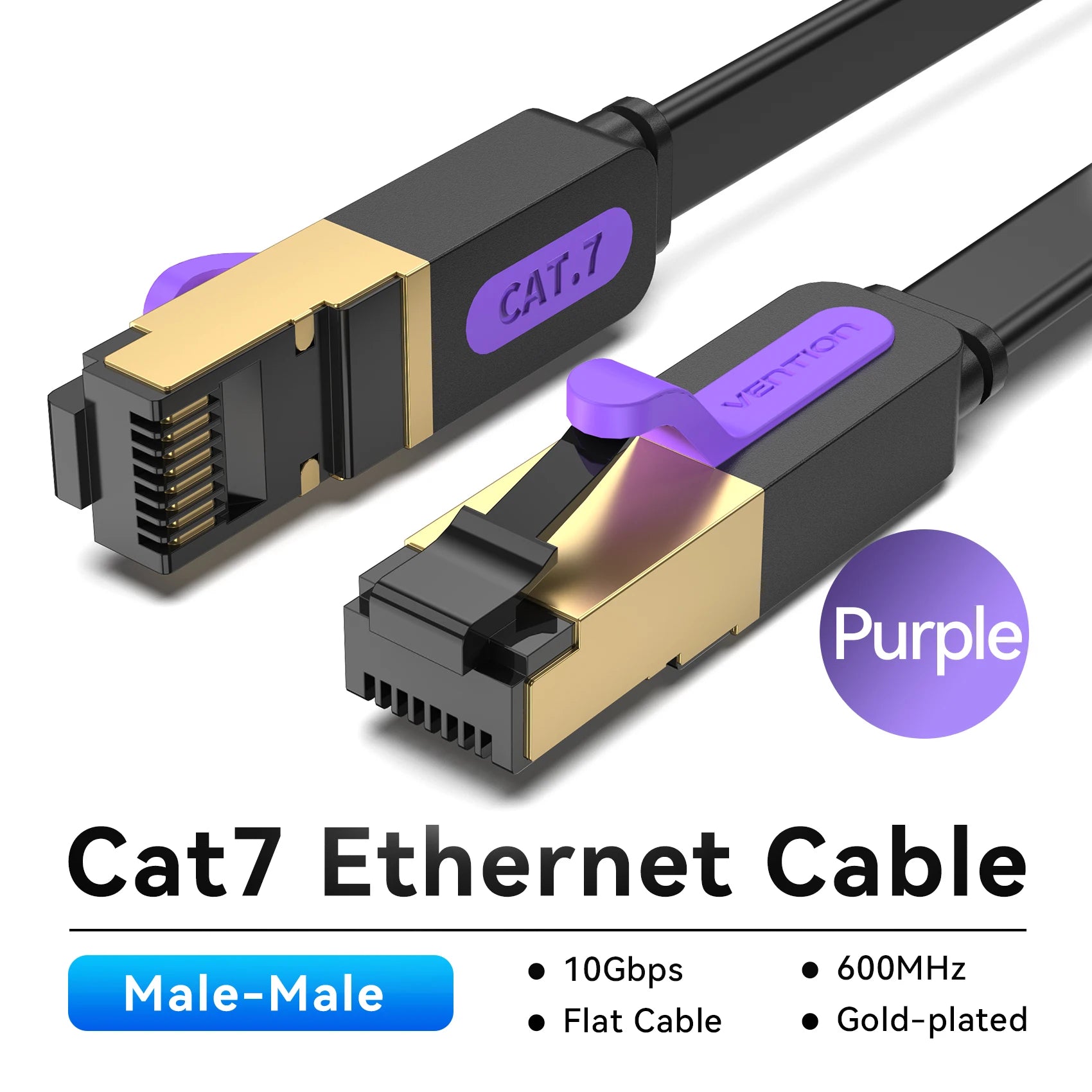Câble Ethernet Cat7 STP RJ45 Vention - Réseau Haut Débit Blindé