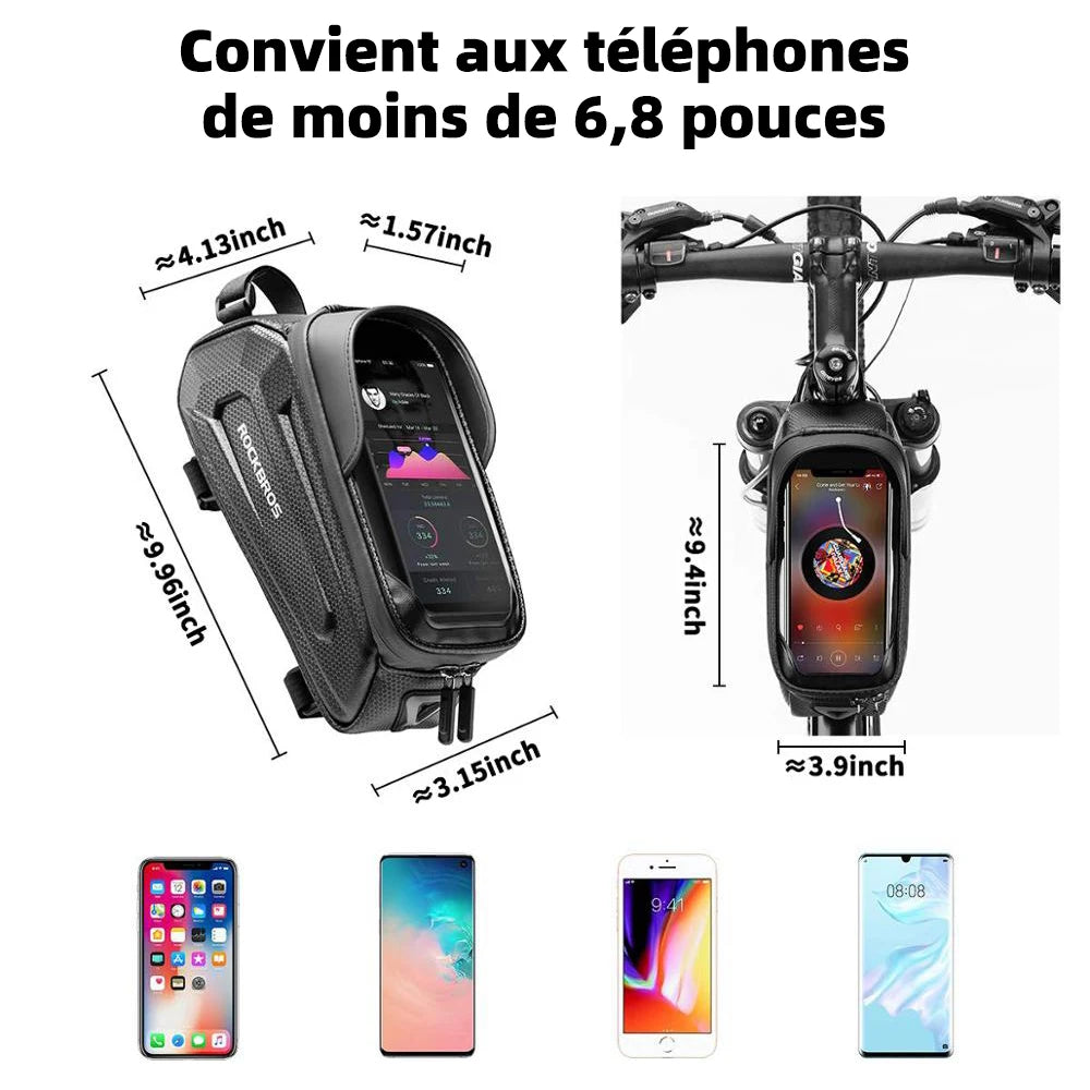 Sacoche Vélo Étanche Touchscreen RockBros - Top Tube Cadre MTB