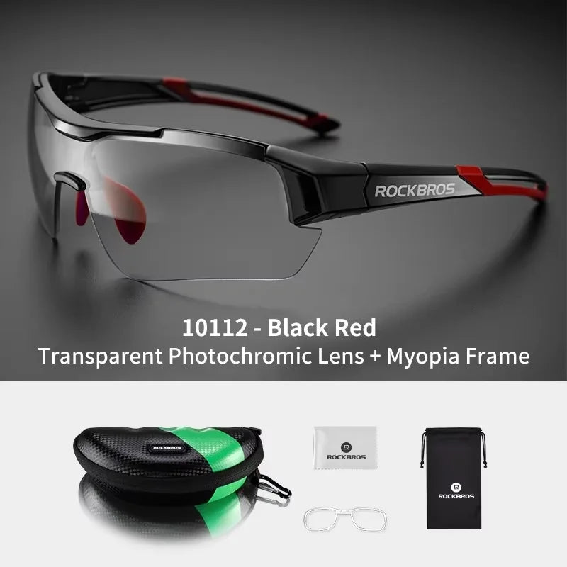 Lunettes Photochromiques RockBros pour Vélo - Verres qui S'adaptent à la Lumière