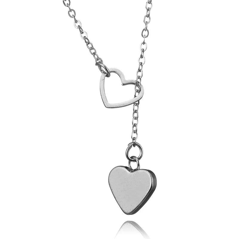 Collier Pendentif Minimaliste - Argenté pour Femme