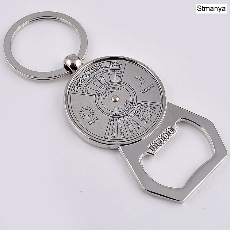 Porte-Clés Calendrier Perpétuel 50 Ans + Décapsuleur - Astrologie