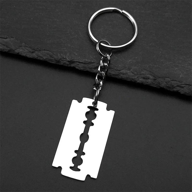 Collier Pendentif Lame Gothique Acier Inoxydable Noir
