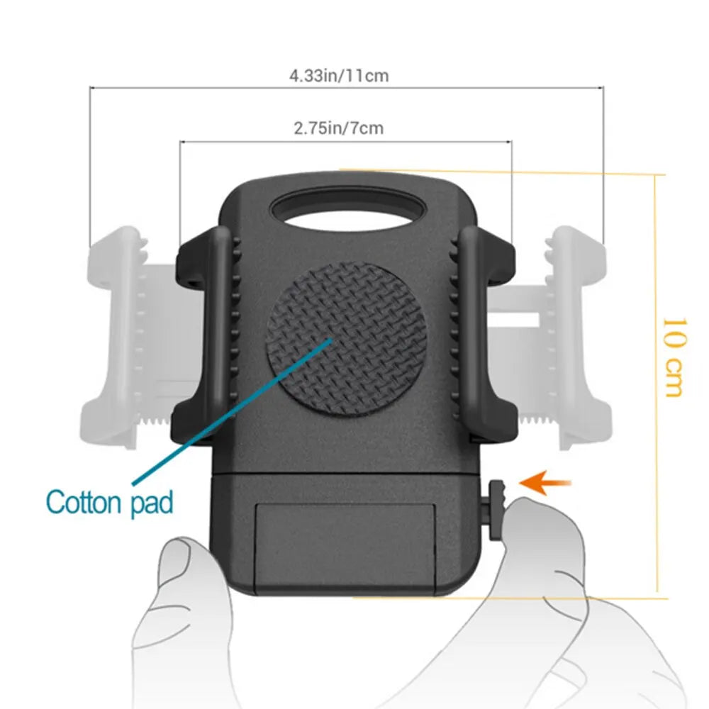 Support Téléphone Vélo/Moto Universel - Rotation 360° et Crochet