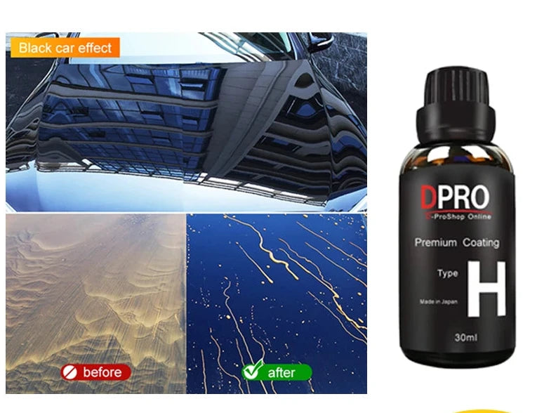 Kit Coating Céramique Voiture 9H Dpro - Protection Nano Liquide Verre