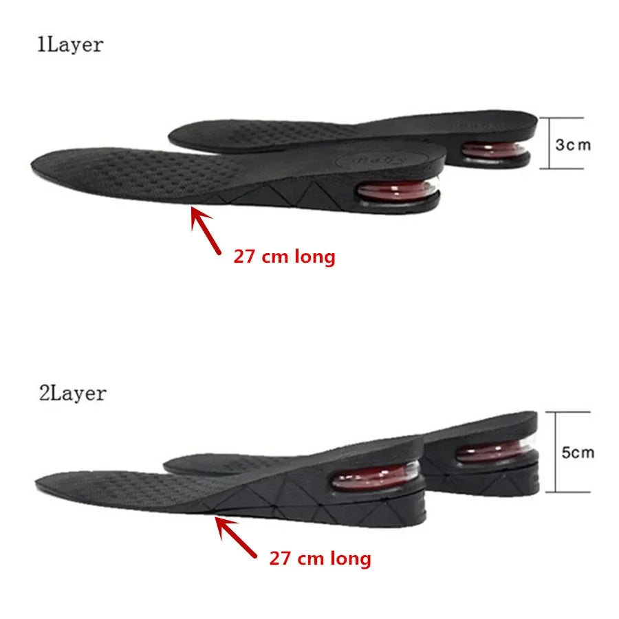 Semelles Rehausseuses 3-9 cm - Augmente la Taille Discrètement