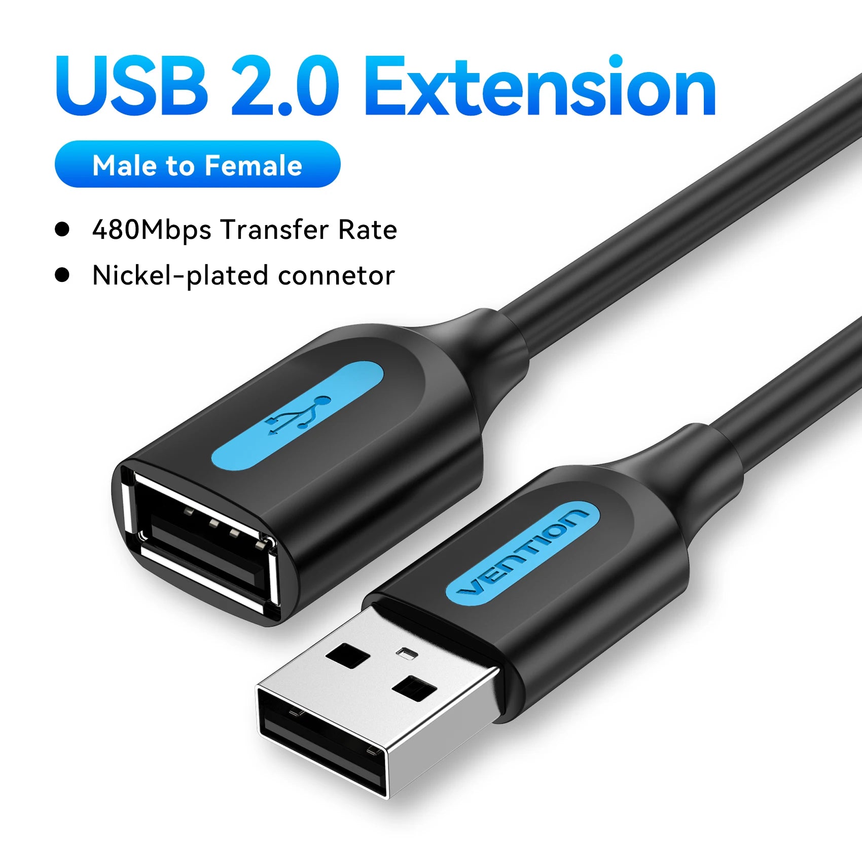 Câble Extension USB 3.0 Mâle/Femelle Vention - Données et Charge