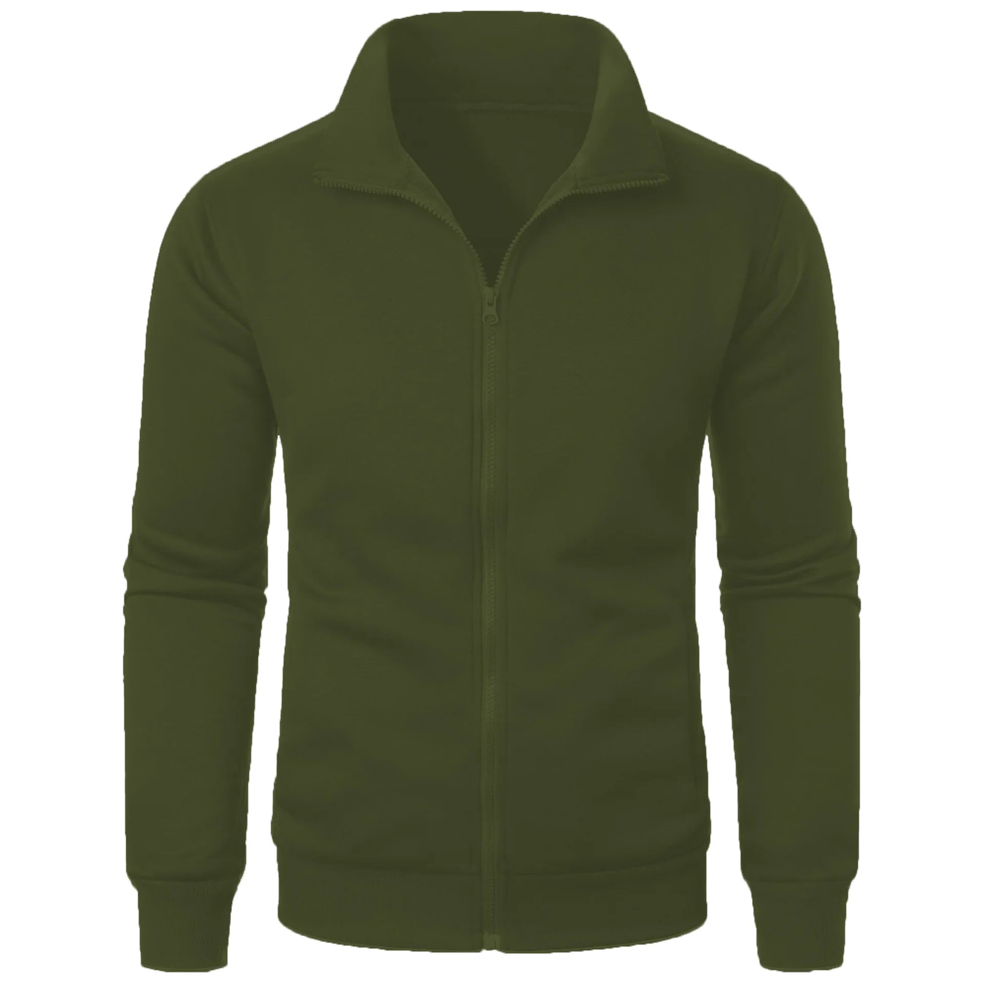 Sweat Homme Zippé Col Montant sans Capuche - Casual 2026