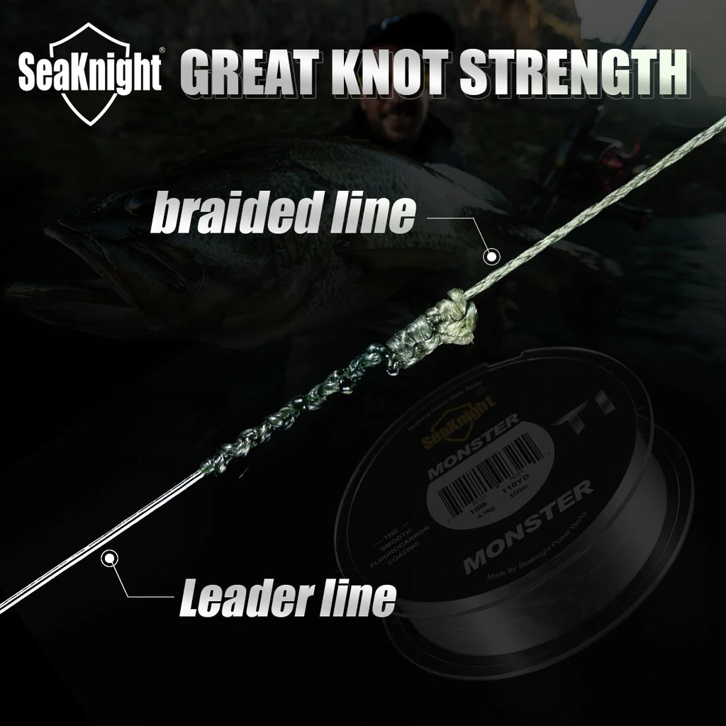 Fil de Pêche Tressé SeaKnight TriPoseidon 4 Brins 300m - 8 à 60 lb