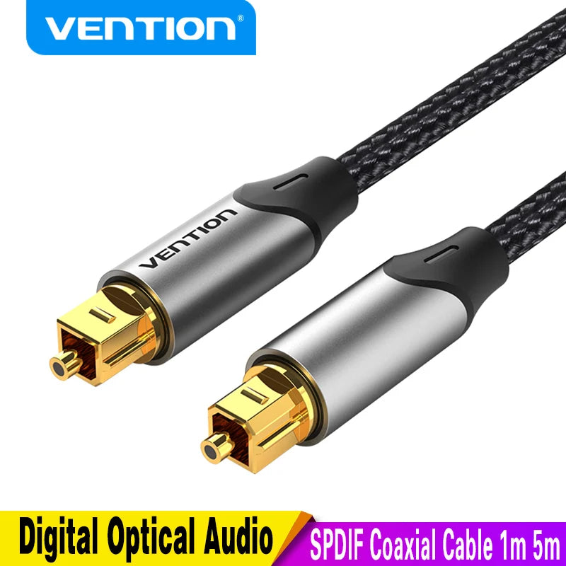 Câble Optique Toslink SPDIF Vention - Audio Numérique 1m à 5m