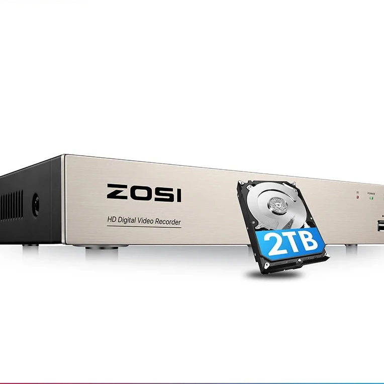Enregistreur DVR Zosi 8 Canaux 1080p Hybride AHD/CVI/TVI/CVBS - Sécurité