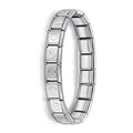 Bracelet Élastique Charms Acier Inoxydable 9 mm pour Femme - Style Italien