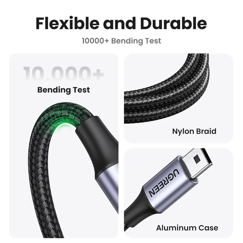 Câble Mini USB UGREEN - Charge et Données Rapide pour MP3/MP4