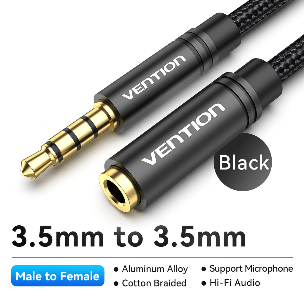 Câble Extension Jack 3.5 mm AUX - Pour Voiture, PC, TV, Smartphone