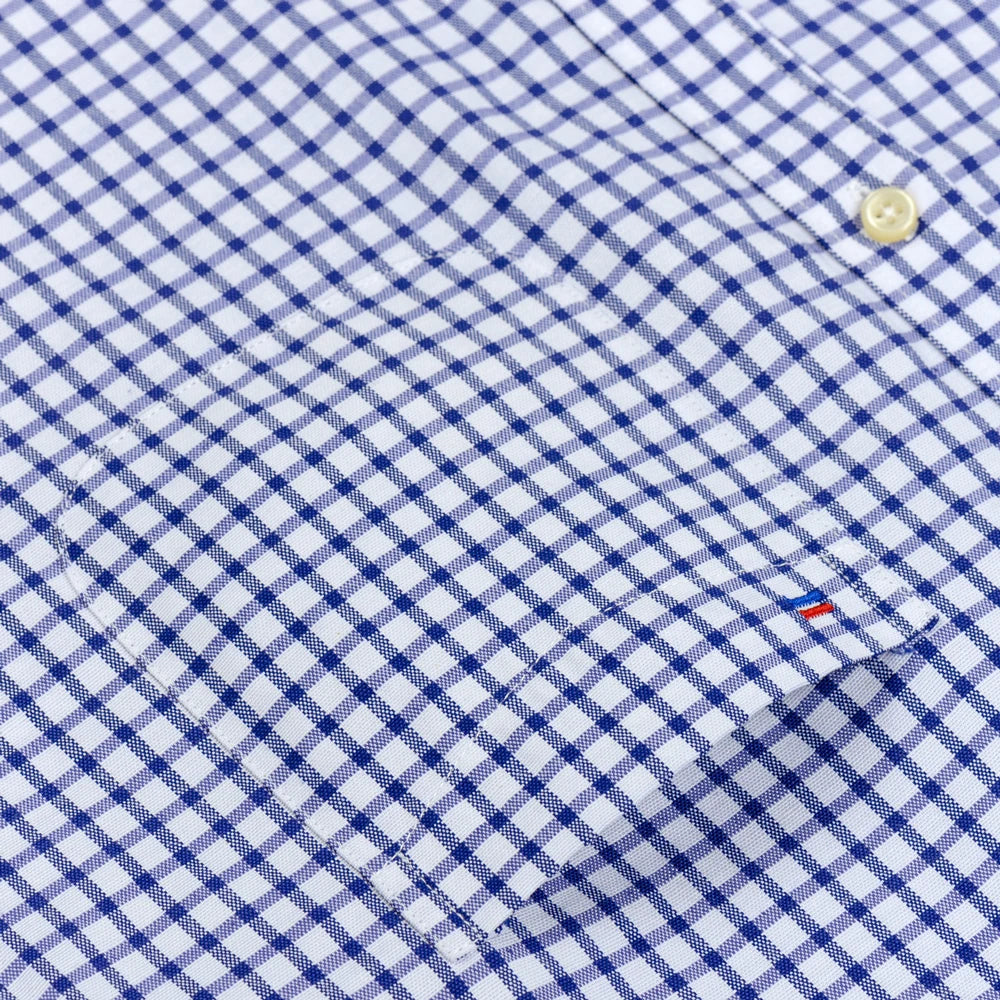 Chemise Homme Manches Longues Oxford Carreaux - Casual Travail Printemps/Automne