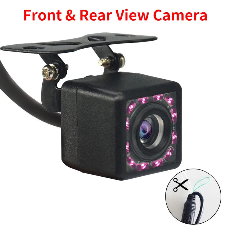 Caméra de Recul Voiture avec 4 LED Vision Nocturne - Écran LCD