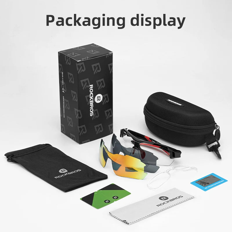 Lunettes Polarisées RockBros pour Vélo Homme - Sports Route et MTB