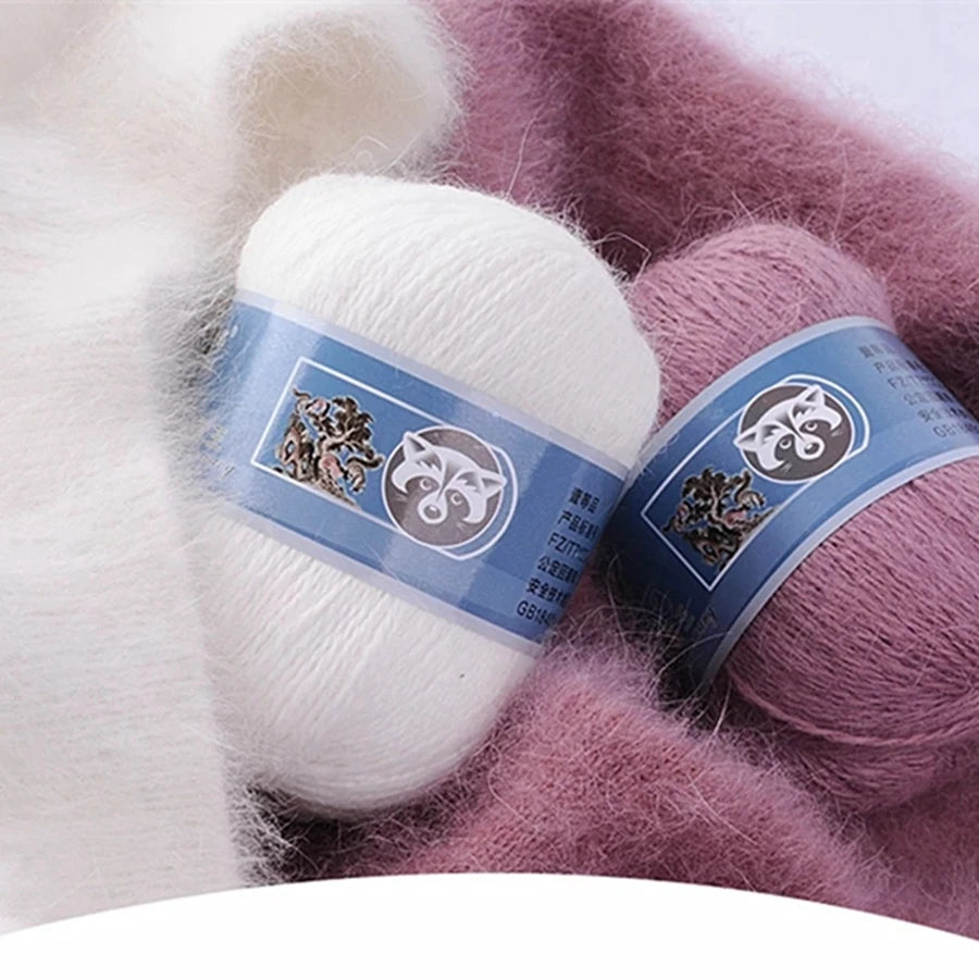 Laine à Tricoter Mink Cashmere 50g-20g - Fil Doux Anti-Bouloche