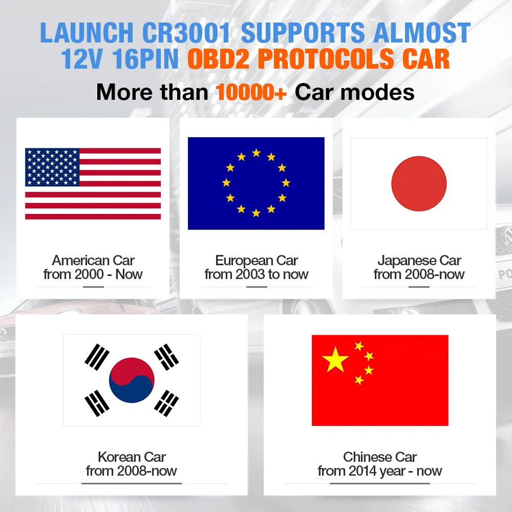 Valise Diagnostic OBD2 Launch X431 CR3001 - Outil Pro pour Mécaniciens