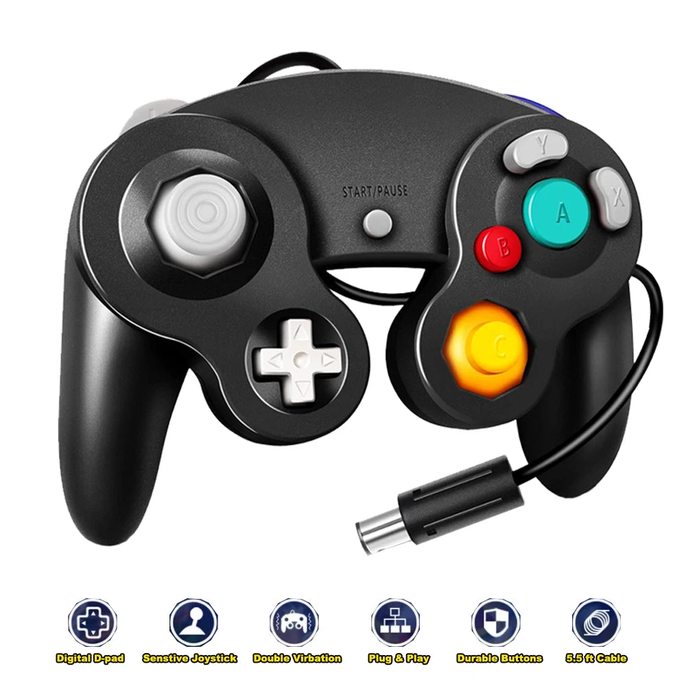 Manette Filaire GameCube Compatible Nintendo Switch - Contrôleur Classique