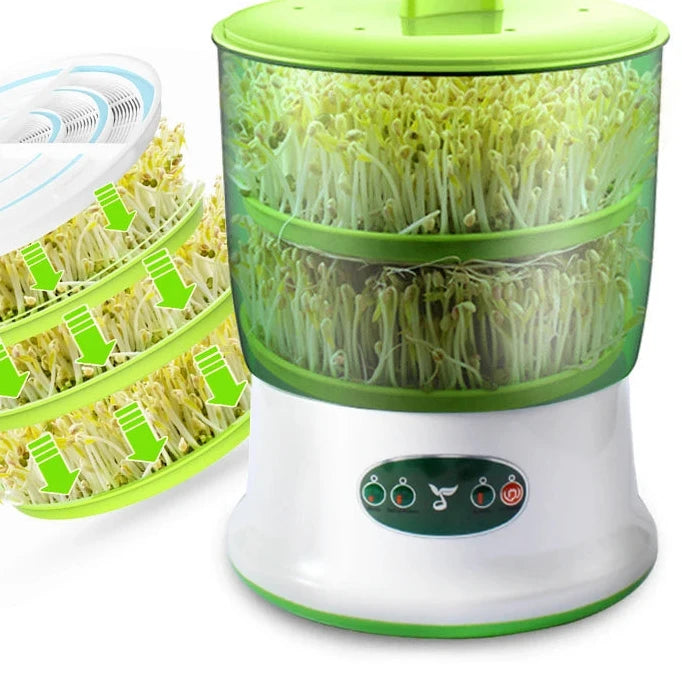 Germoir Électrique Intelligent 2 ou 3 Couches pour Pousses de Légumes