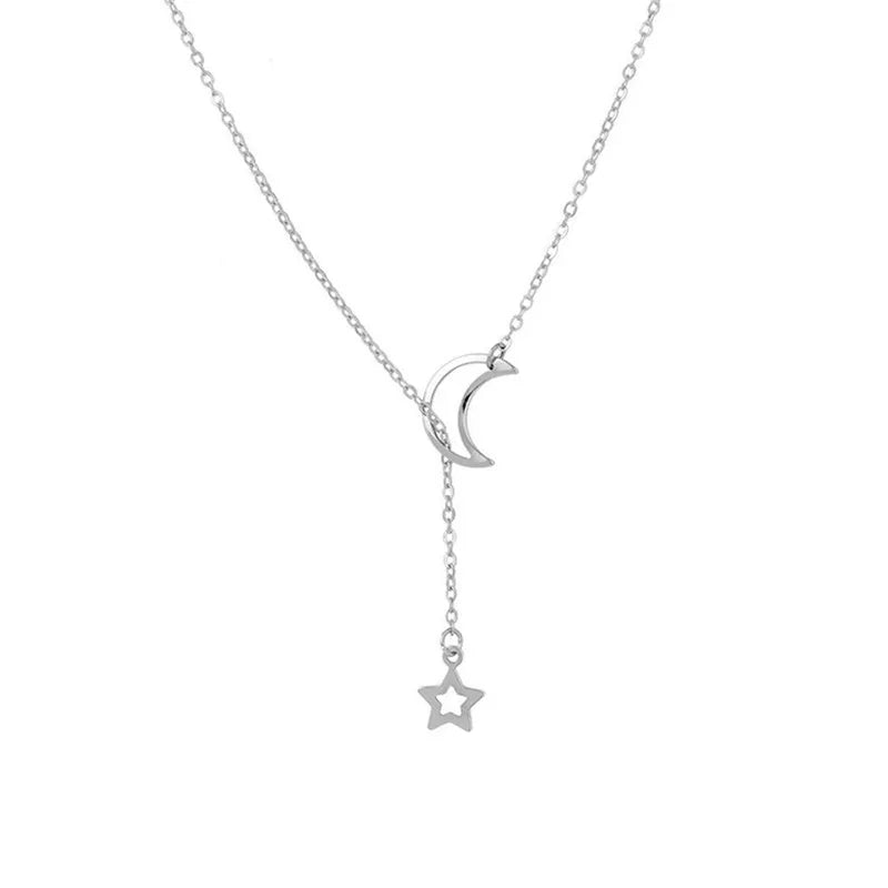 Collier Pendentif Minimaliste - Argenté pour Femme