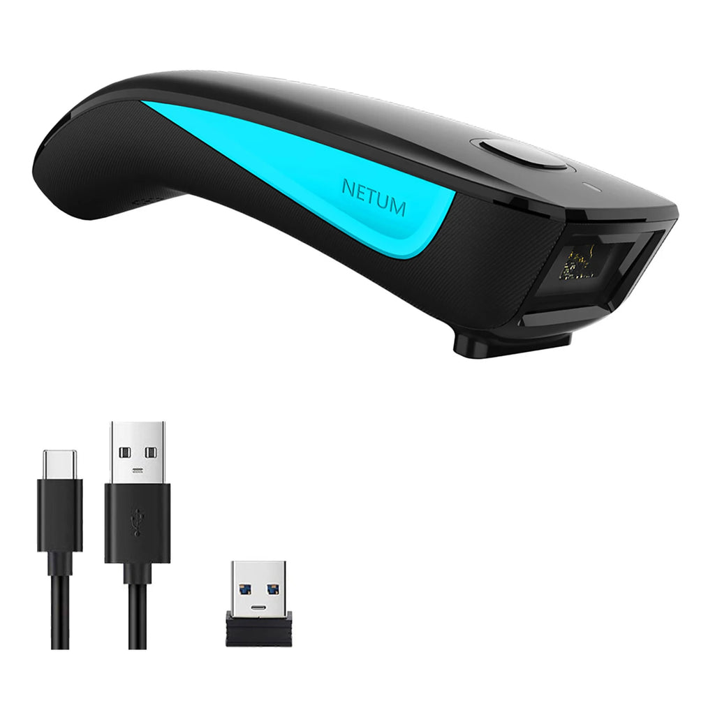 Scanner Code-Barres Bluetooth 2D QR NETUM C750 et Laser 1D C830